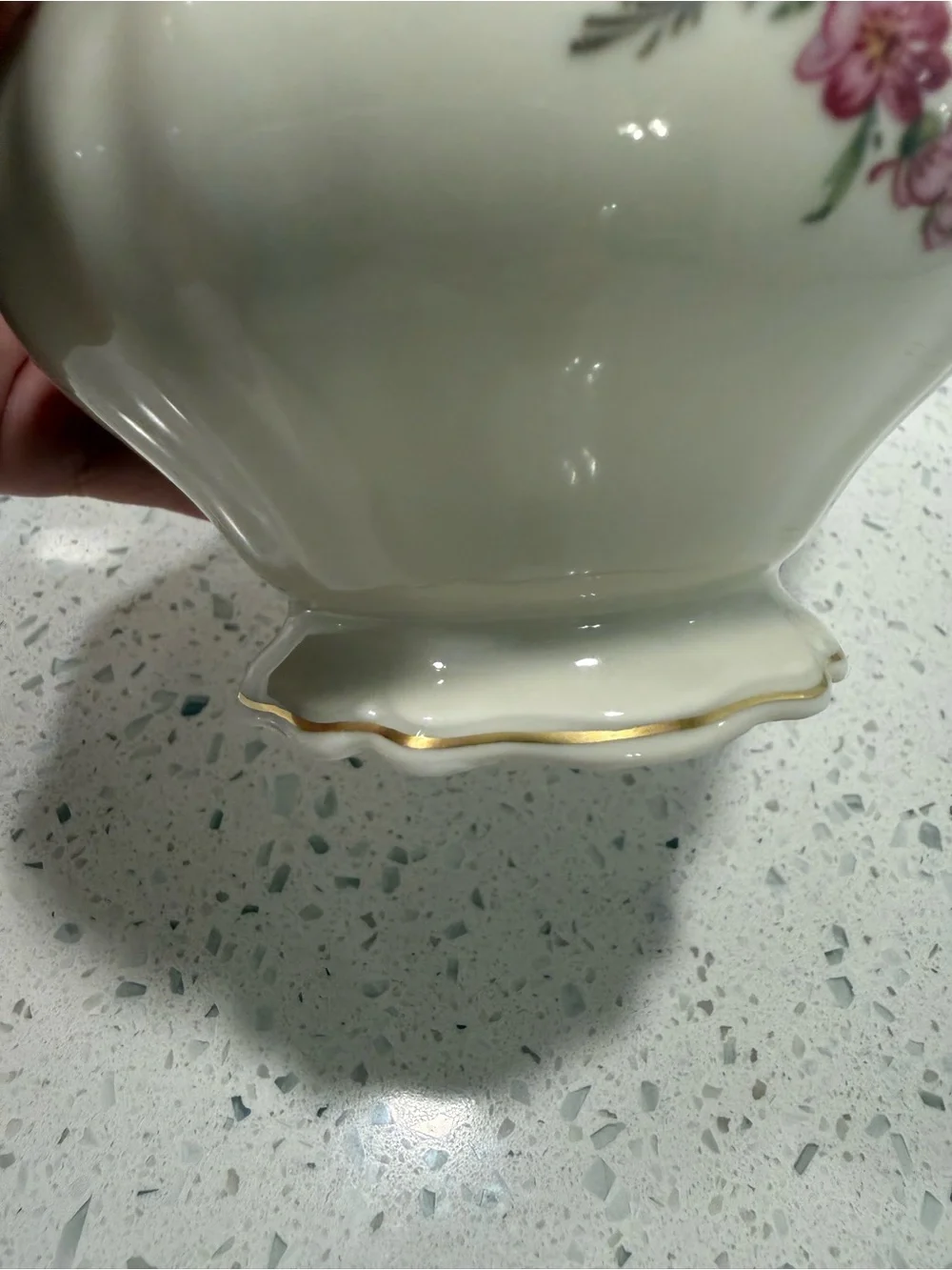 Royal York Madeleine Bridal Bouquet Pattern Creamer Milk Pitcher Germany Gold